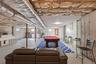 Playroom with concrete flooring and pool table