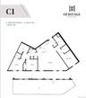 C1- 3 BEDROOM, 2 BATH; approx 1502 SQFT