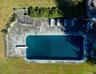 Bird's eye view of a pool area