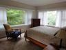 Bed room facing west toward the river.