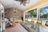 Pool house interior