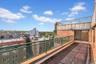 Balcony with a view of city