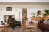 Living area with wood finished floors