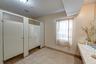 Bathroom featuring vanity and tile patterned floors