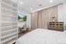 Bedroom featuring dark wood-style floors and recessed lighting