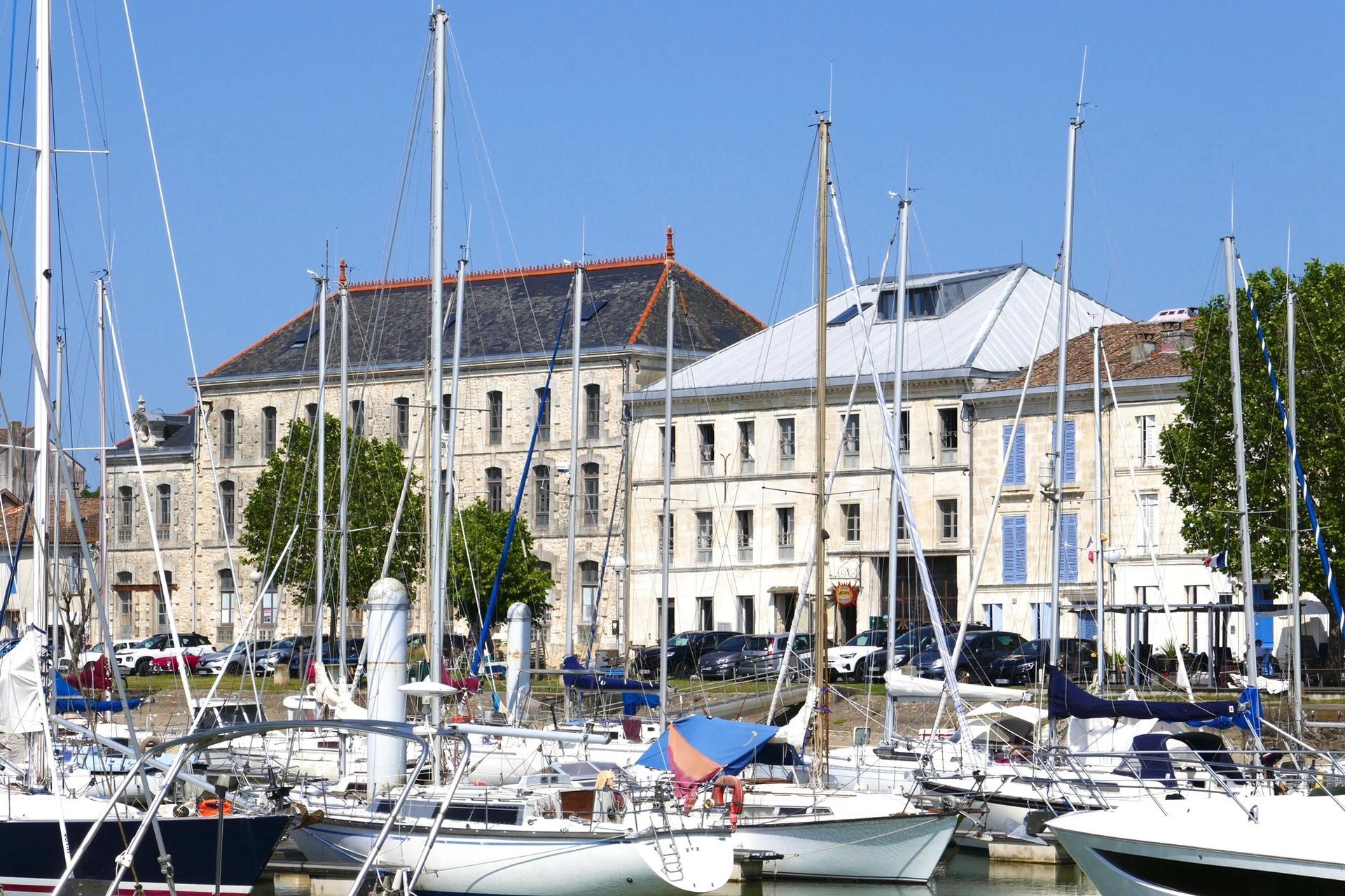 2 buildings together facing the harbour 