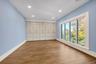 Unfurnished bedroom with recessed lighting, light wood finished floors, and a closet