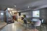Lower level family room, gallery, and wine cellar, radiant flooring