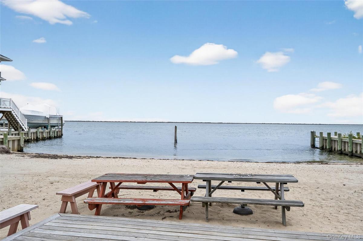 View of Beach and Great South Bay from living area