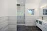 Master bath with double vanities