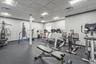 Gym featuring a drop ceiling