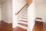 Staircase with wood finished floors