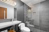 Bathroom with toilet and walk in shower