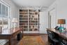 Private office space with hardwood floors