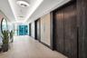 unit's hallway to the elevator area