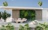 	Rooftop terrace with living green wall and plunge pool, Hermès-inspired mansion Dubai