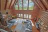 Great room with magnificent westerly views, walls of windows and cathedral ceiling. There is in-house sound, under ground electric, a whole house gene