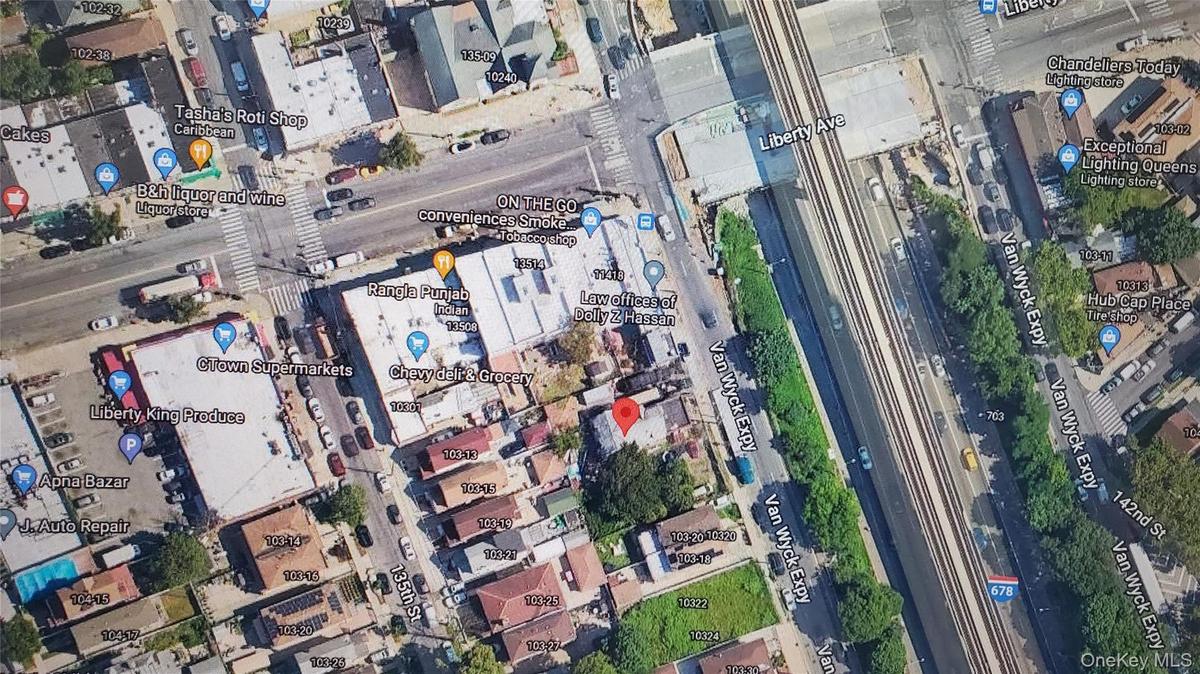 Aerial view of property's location