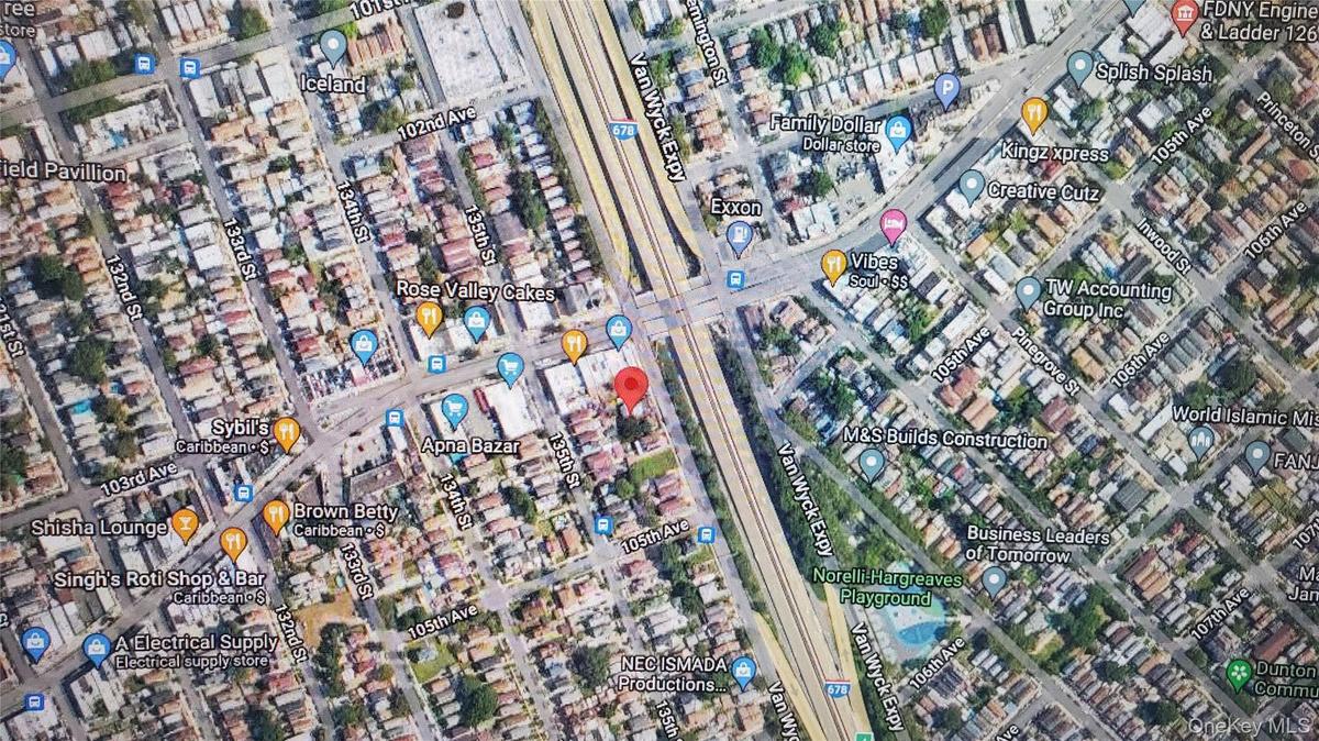 Aerial view of property's location