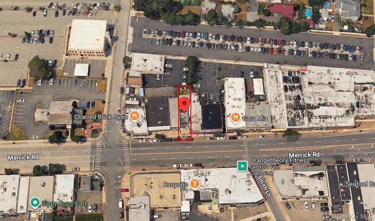 Aerial view of property's location