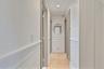Corridor featuring recessed lighting and light wood-style flooring