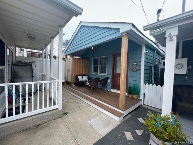 View of patio / terrace with a wooden deck