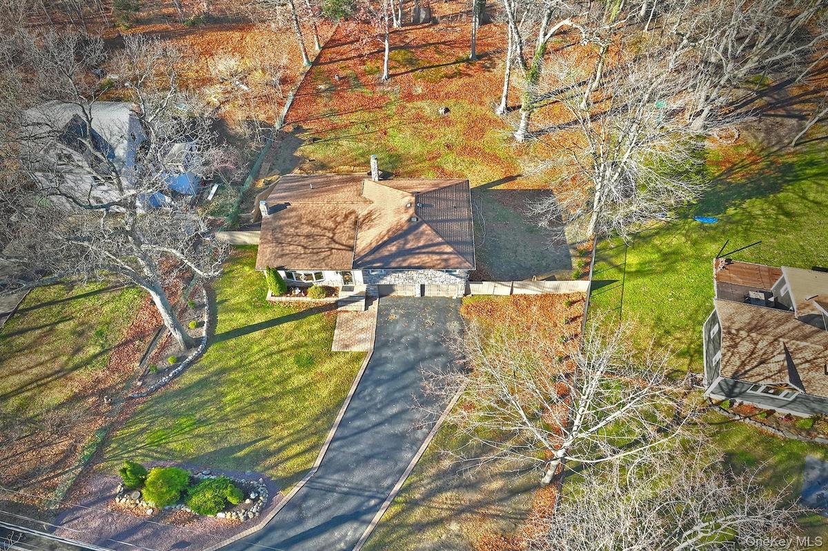 View from above of property