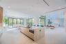 Open-Plan Family Room & Kitchen | Pivot Door | Designer Furnishings | Pinecrest FL