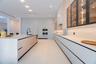 hef's Kitchen | Quartz Island | Custom Wood Cabinetry | Luxury Appliances