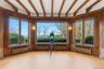 Formal living room overlooking backyard and Long Island Sound