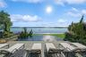 View of pool featuring a water view and an infinity pool