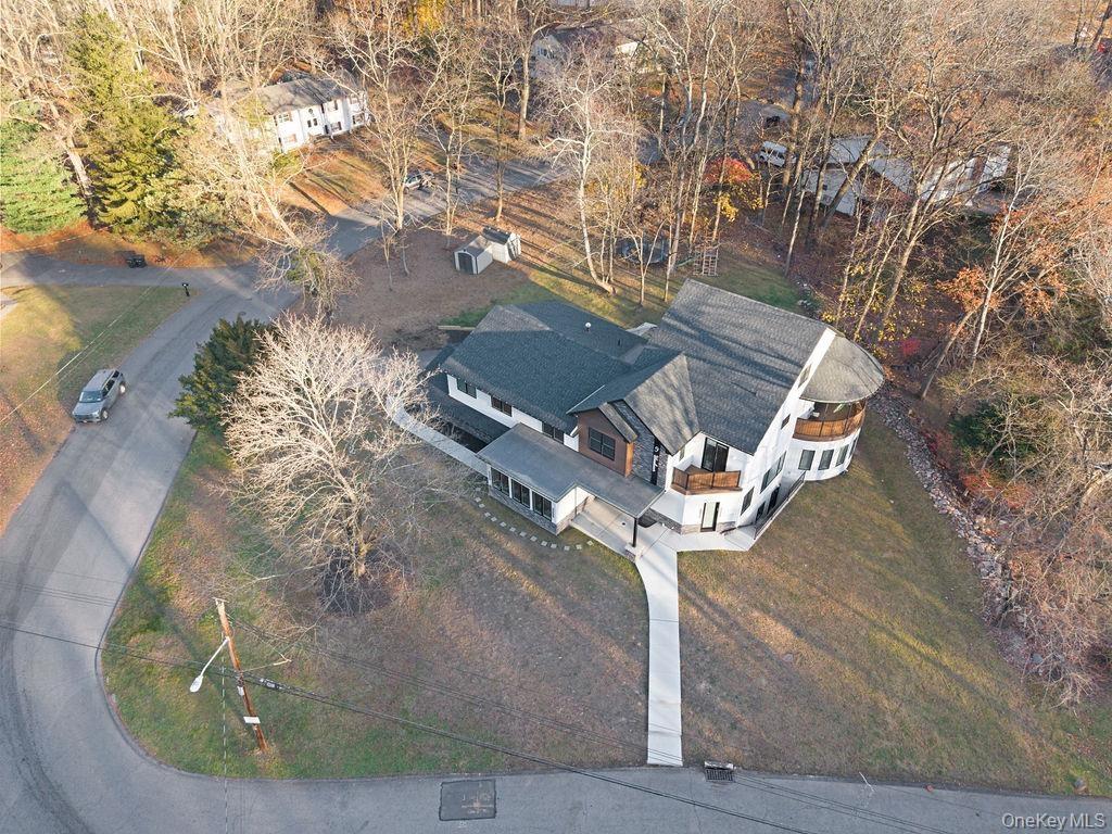 View from above of property