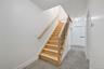 Staircase with baseboards