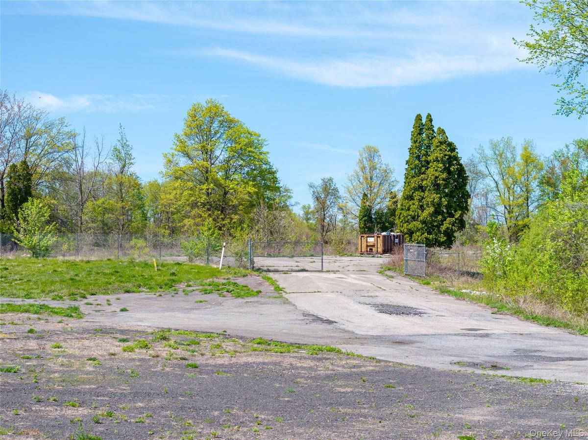 View of street with a gate