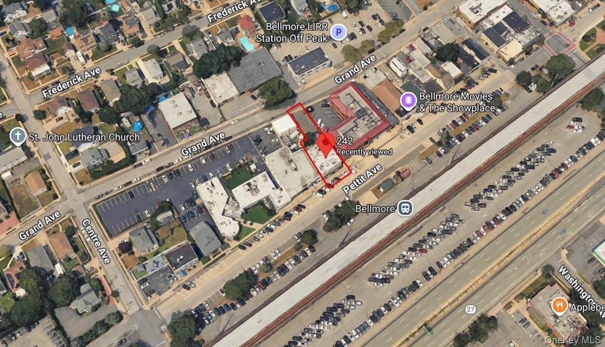 Aerial view of property's location