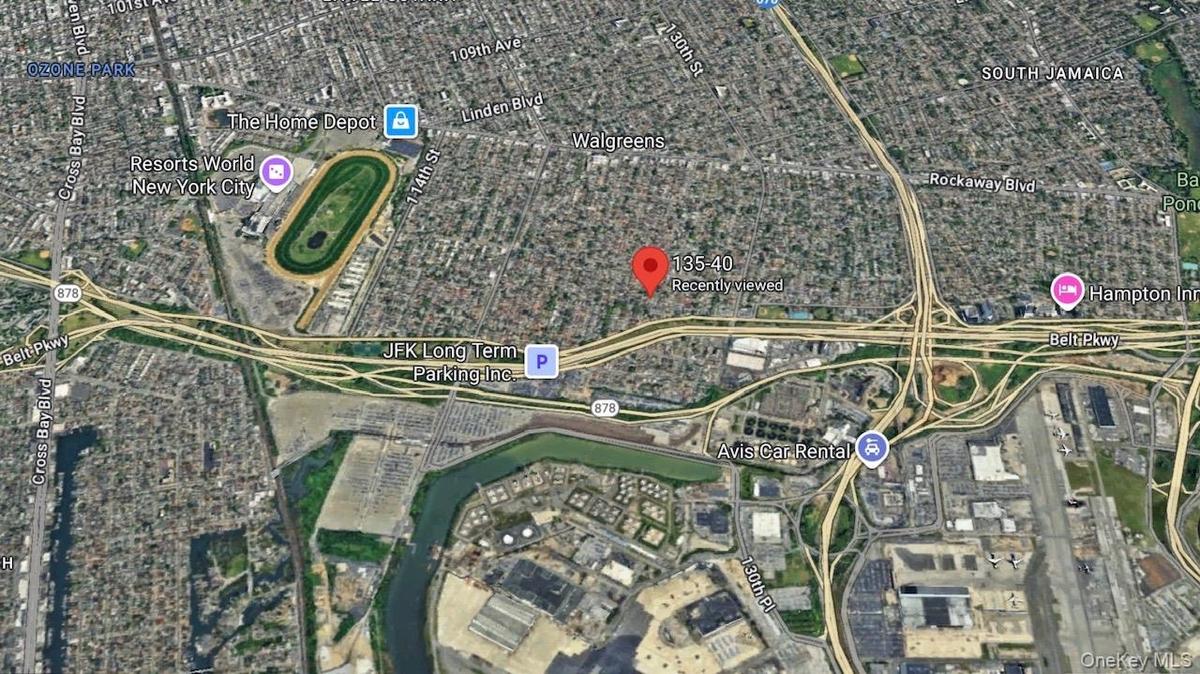 Aerial map of property and surrounding area