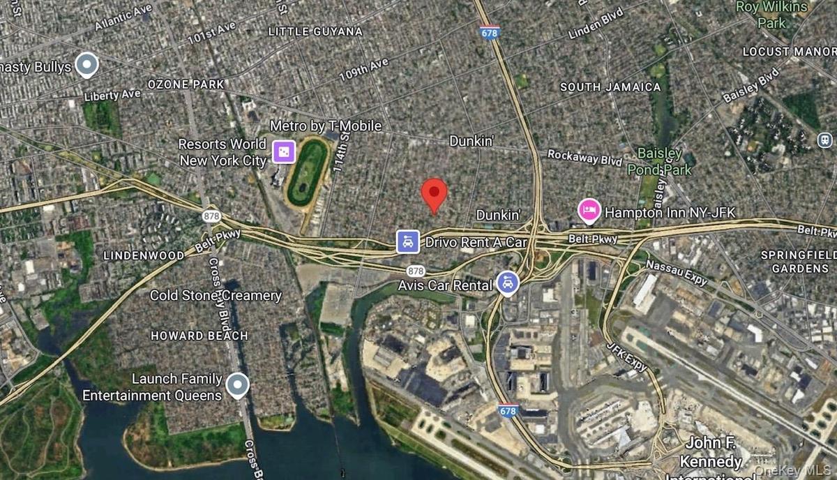 Aerial overview of property's location