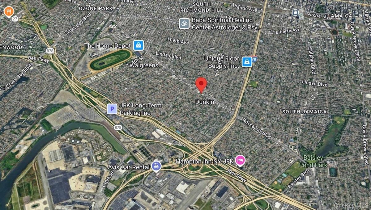 Aerial map of property and surrounding area