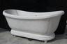 Custom Carrara freestanding bath