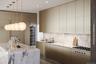Boffi kitchen w/10' Arabescato Viola Island. Wolf, subzero, gaggenau.
