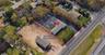 Aerial view of property's location featuring property parcel outlined