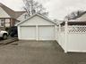 View of detached garage