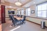 Office featuring a drop ceiling