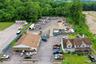 Bird's eye view of a heavily wooded area