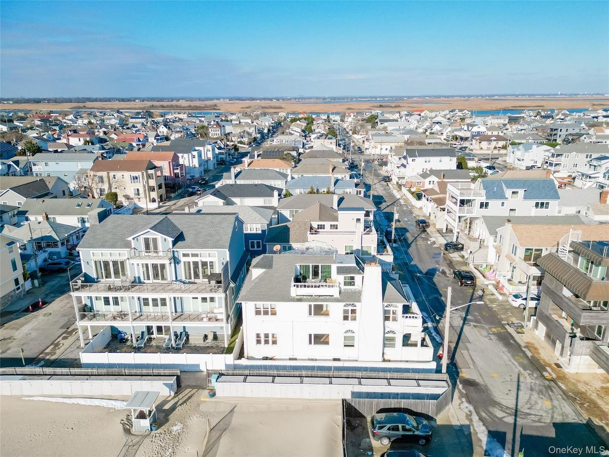 Aerial view of residential area