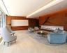 Lobby with wooden walls