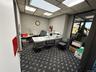 Office area with a drop ceiling