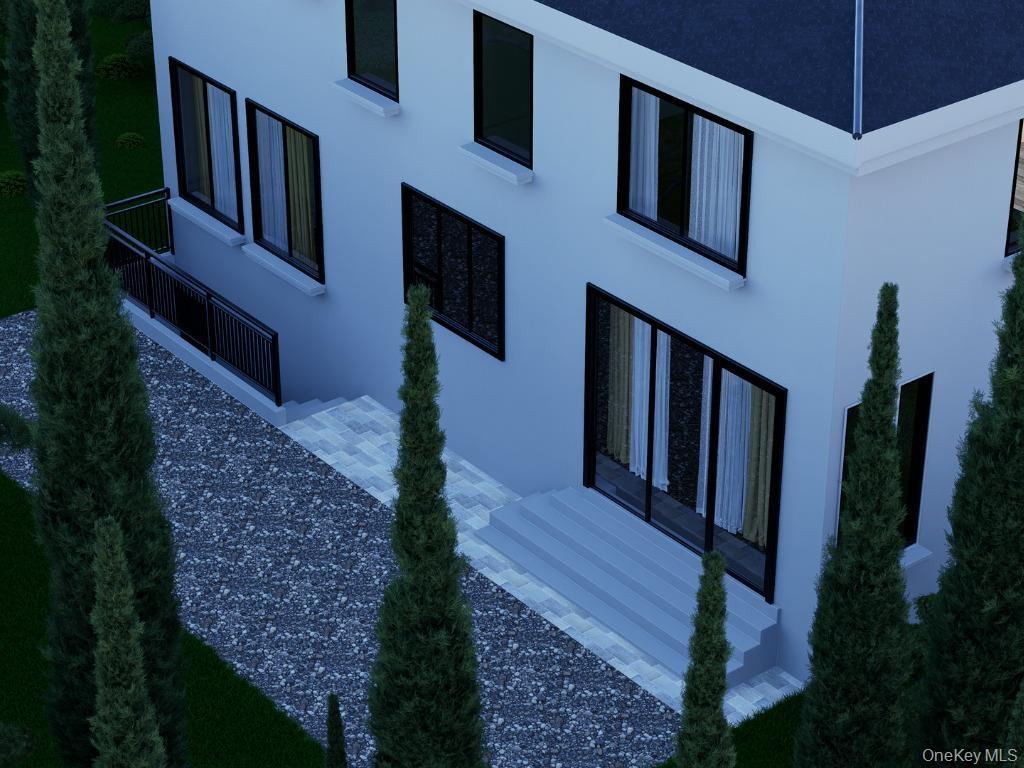 View of property exterior with stucco siding
