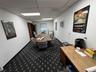 Home office with a paneled ceiling