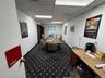 Office featuring a drop ceiling